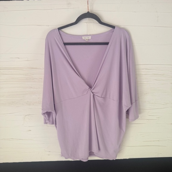 Urban Outfitters | Silence + Noise Lilac V-Neck Blouse | Size M - Picture 2 of 6